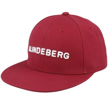 J.Lindeberg - Röd snapback Keps - Flat Peak Cap Cabernet Snapback @ Hatstore