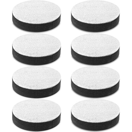 8 st Självhäftande Bordsbensförhöjare i Kolstål för Runda Bord, Soffor och Stolar, 165 mm Höga Förhöjare med Filtkuddar