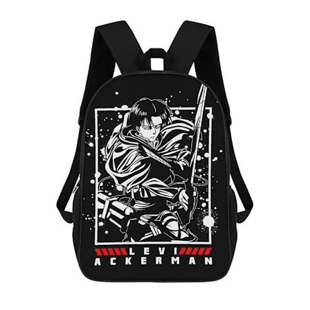 Attack On Titan Suurikapasiteettinen aikuisten reppu, rento ja yksinkertainen koululaukku