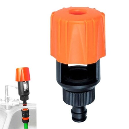 Universell kobling for hageslange, blandebatteri, kjøkkenkranadapter