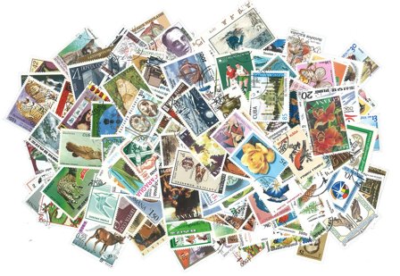 Hele verden - Frimærkepakke 500 forskellige billedmærker