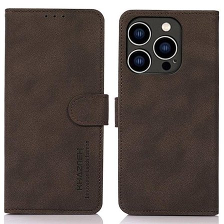 KHAZNEH Wallet Cover iPhone 14 Pro - Brown