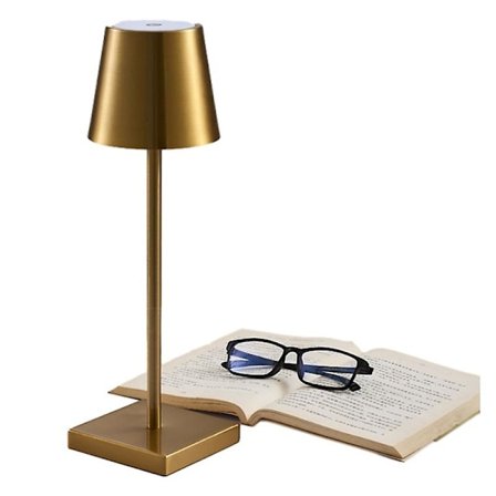 Ravintola Baari Koristeellinen Pöytälamppu Makuuhuoneen Yöpöydän Tunnelma Yövalo Ladattava Kosketus Ulkoilupöytälamppu(kulta)