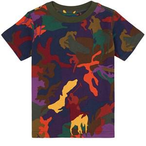 Kids - Ralph Lauren Camo Branded T-Shirt Multicolor 4 Years - Tops - 4 years - Green