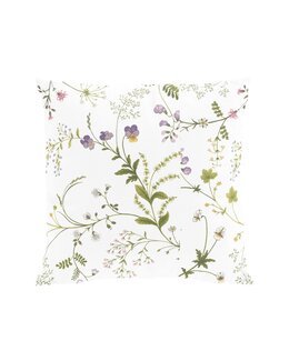 Pudebetræk Blomster Grøn