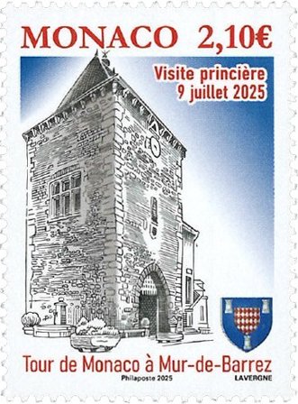 Monaco - Mur-de-Barrez - Postfrisk frimærke