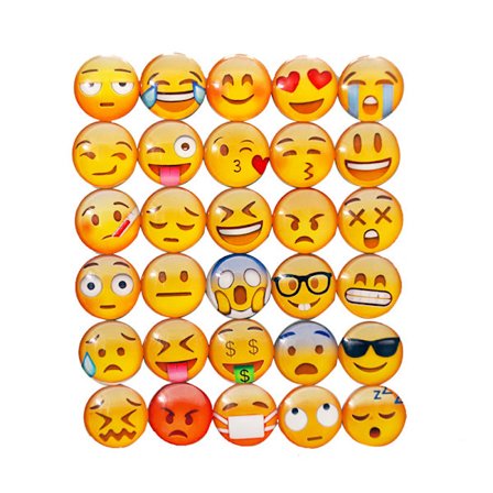 Emoji Magnet Køleskabsmagnet Dekorativ Whiteboard Klasse Skab