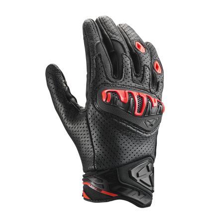 Mănuși Moto Ixon Mirage Piele negru/alb/roșu XL