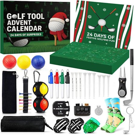 Golf Adventskalender 2025 Vuxna Män – 24 Dagar Golftillbehör & Verktyg | Golfarens Julklappar-FD-