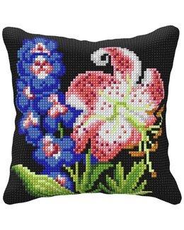 Broderipakke Pute Blomster - Orchidea