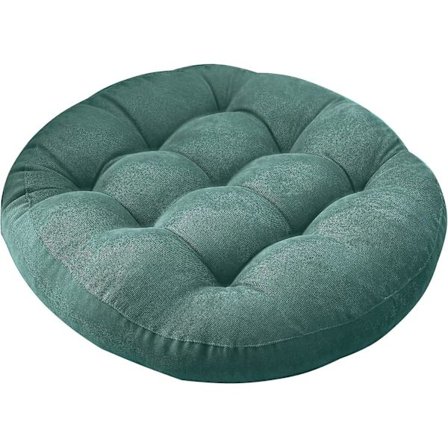 Runde stolspuder, stolspuder, indendørs fløjl stolspuder fyldt med perlekotton terrasse stolspuder til terrasse have hjemmekontor møbler