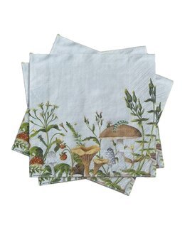 Servetter Svamp beige Beige - Pixie Design