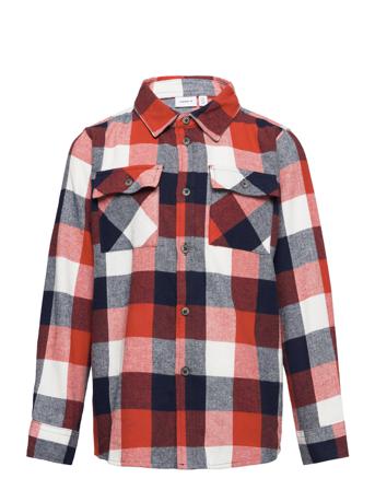 Nkmnorman Ls Shirt Skjorta Multi/mönstrad Name It