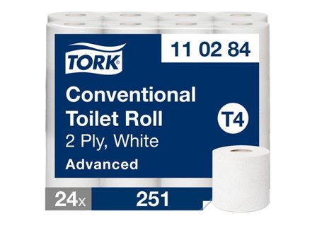 Tork Toalettpapper Advanced T4 2-lag 24/fp - Lyreco - Städ och hygien - Toalettpapper och torkpapper - Toalettpapper - rulle
