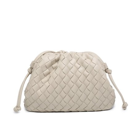 Molnryggsekk 2024 ny stil veske dame ku skinn rynkete dumpling veske dame håndveske skulderveske MJ51 Off-white Off-white Off-white Off-white