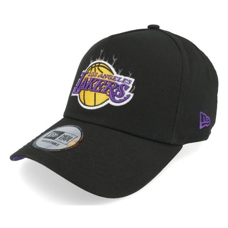 New Era - NBA Svart adjustable Keps - Los Angeles Lakers NBA Flame Black A-frame Adjustable @ Hatstore