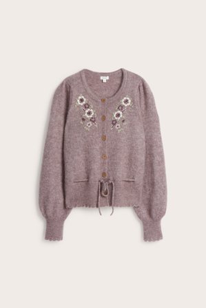 Newbie | Kardigan z mieszanki wełny, Newbie Woman | Fioletowy