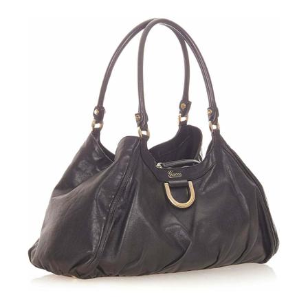 Gucci Vintage, Pre-owned Shoulder Bag Zwart, Dames, Maat:ONE Size,leather