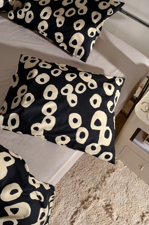 Jotex - Putetrekk Økologisk svart/hvit - OVO - Kjøp Putevar hos Jotex