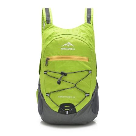 Kvinder pige rygsæk skuldertaske Udendørs Foldbar 18L Letvægts Rejsetaske Vandtæt Junior High School Skoletaske Green 27*11*40cm