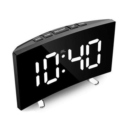 Radiovækkeur Digitalt radiovækkeur med automatisk dæmpning, snooze