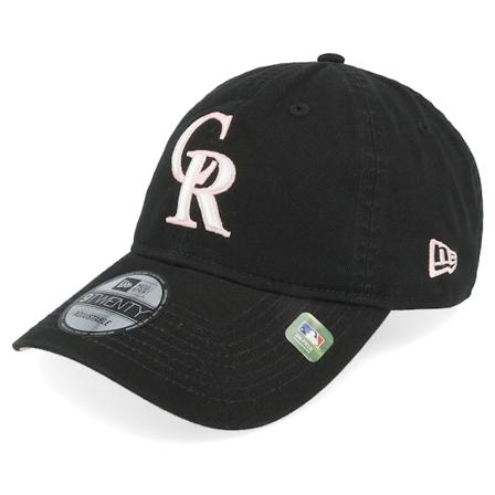 New Era - MLB Schwarz unconstructed Cap - Colorado Rockies MLB24 Mothers Day 9TWENTY Black Dad Cap / Unconstructed @ Hatstore