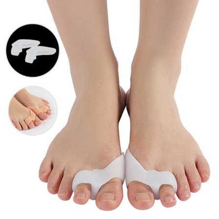 Tå spreder hallux valgus tå separator 2-pack