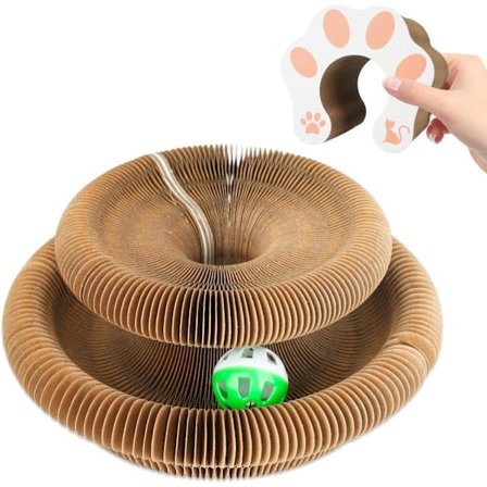 Katt Accordion Magic Organ Klösbräda Katt Leksak Kitty Kurlz Katt Leksak Boll Klösdyna Katt Klösbräda 1 Pack