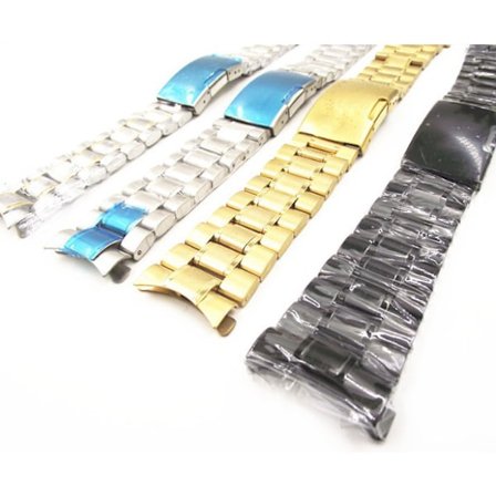 Elegant Klocklänk i ROSTFRITT STÅL, 20mm