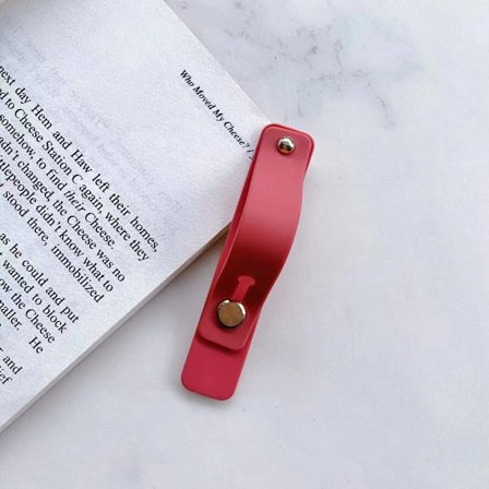 Mobilringhållare i silikon, telefonbaksida klistermärke hållare, enfärgad push-pull silikonhållare, live streaming lat person hållare