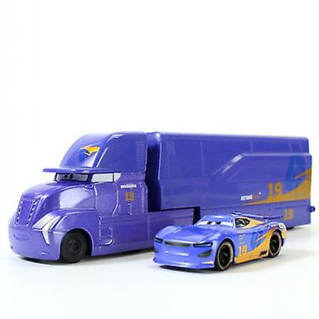 2 st Racing Car 3 Black Storm Jackson Container Trailer Truck Alloy Truck Mcqueen Mack Leksak Flerfärgsalternativ