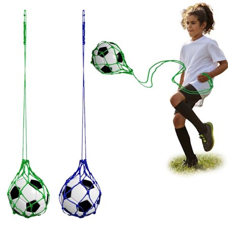 2 st Solo Soccer Kick Trainer Fotboll Boll Bungee Träning Jonglering Nät Soc