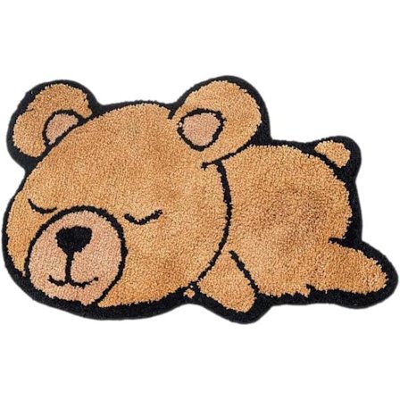 Söt matta för hemmet halkfri tecknad djurmatta oregelbunden matta, 40CMx60CM