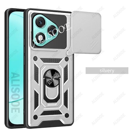 Funda för Honor 400 Lite 5G / Honor 400 Pro Global Fodral Skjut Kamera Ring Stativ Hållare Stötsäkert Skydd för Honor 400 Lite Capa