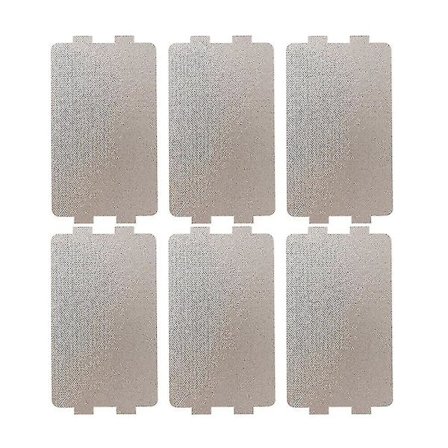 6 stk. Mikrobølgeovn Plade Dæksel Mikrobølgeovn Dele Ovn Bølgeguide Dæksel Mikrobølgeovn Crisper Plader