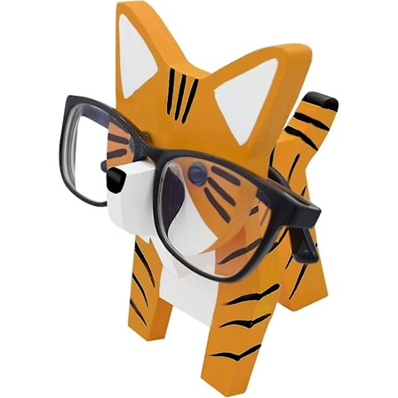 Brillerholder i tre formet som en katt. 3D trepuslespill Brillestell Kjæledyr Brillestell Solbriller