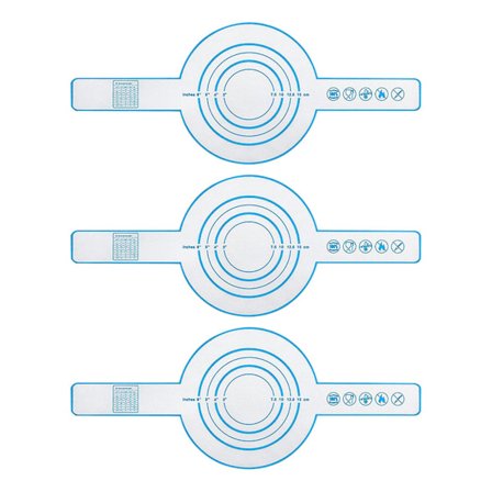 3 stk. Silikon Bakematte Non-Stick Brødslynge Gjenbrukbar Matvaregodkjent Brødmatte med Langt Håndtak for Hjemmekjøkken