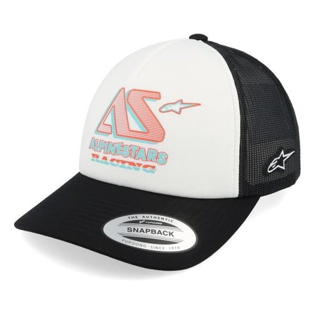 Alpinestars - Bílá trucker Kšiltovka - Ayess White/Black Foam Trucker @ Hatstore