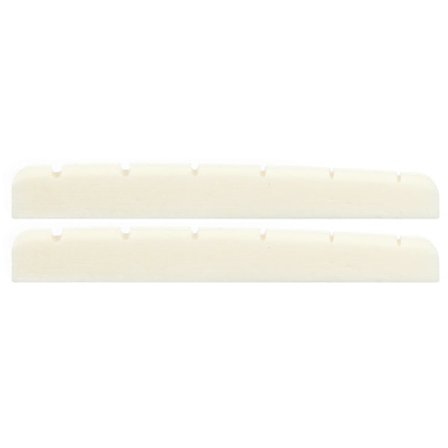 42mm Bein Sadel Elektrisk Gitar Flat Bunn for 6 Streng Fender Strat Tele, 42x3.5x4.5mm (2 Stykker)