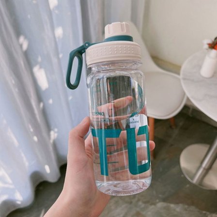 Sportsvannflaske Drikkeflaske HVIT 600ML 600ML