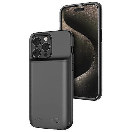 645 Batterifodral för iPhone 15 Plus / 15 Pro Max, 5000mAh Ultra-Slim Batteriladdning Power Bank Ph