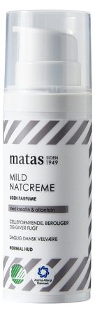 3 for 2 - Matas Striber Mild Natcreme til Normal Hud Uden Parfume 50 ml, Skincare, Ansigtspleje, Natcreme