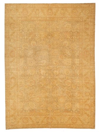 Anudada A Mano Ziegler Fine Alfombra 418X586 De Lana Naranja/Marrón Grande