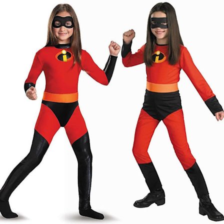 The Incredibles Violet Parr Cosplay-kostyme Barn Jenter Superhelt Fancy Dress Up Jumpsuit Body, Superhelt World Book Day-kostymer