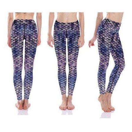 Lila Mermaid Yoga Leggings