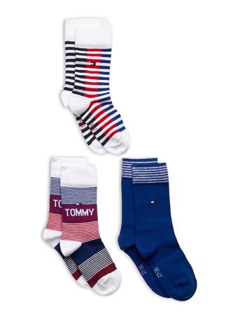 Th Kids Sock 3P Giftbox Socks & Tights Socks Multi/mønstret Tommy Hilfiger