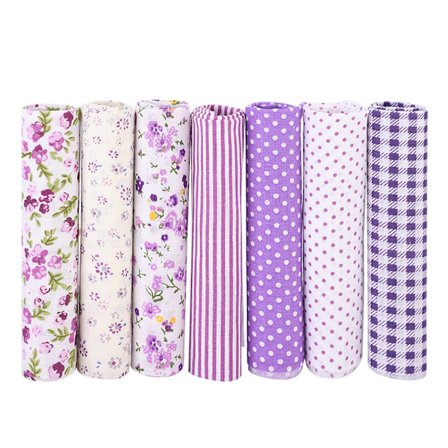 7 st / set 100% bomull Batiks syhantverkstyg för DIY plånbok kuddfodral (L)