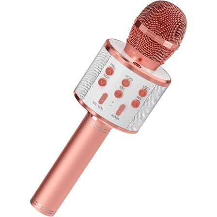 Karaoke-mikrofon med högtalare - Roséguld