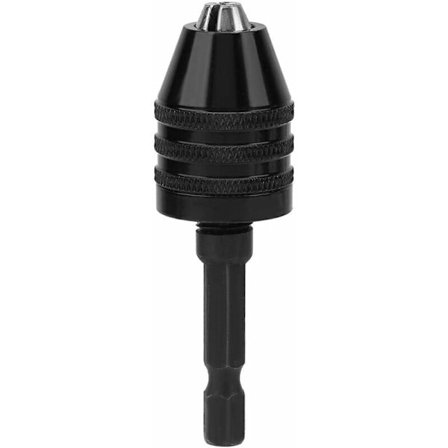1/4" Hex Skaft Nyckellös Chuck Tre Backar Snabbväxlande Borrchuck Adapter Hex Skaft Adapter Konverter Mini Borr Tillbehör.