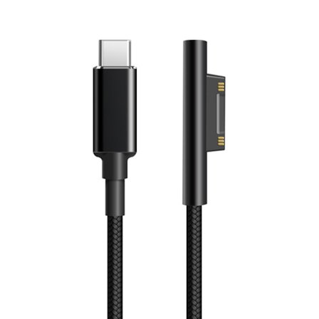 65w 15v 4a Bærbar Laderkabel Magnetisk Høyhastighets Pd Hurtiglading Type-c Bærbar Strømadapter Konverterledning Kompatibel Microsoft Surface Pro 3/4/